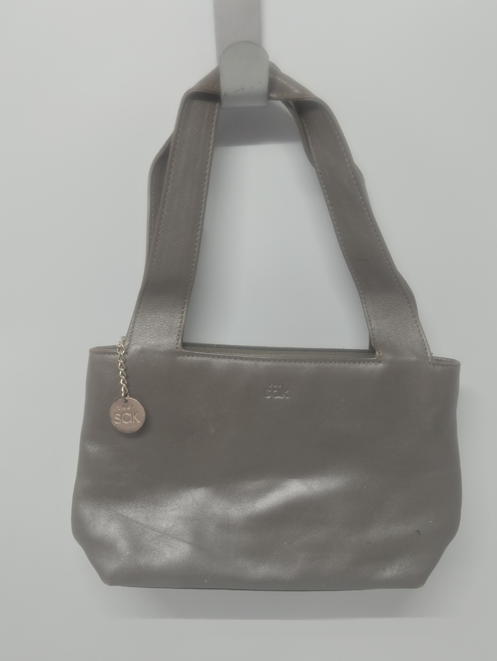 The Sak Gray Leather Mini Bag